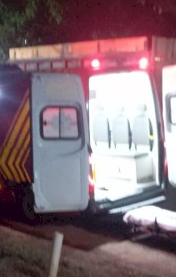 Ivinhema - Homem é esfaqueado no bairro Piravevê e socorrido pelo Corpo de Bombeiros