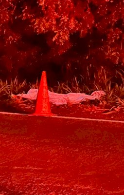 Ivinhema - Acidente entre moto e carro deixa uma vítima fatal entre Vila Alice e Amandina na BR -376 em Ivinhema