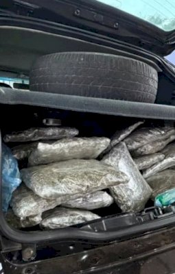 Ivinhema - PRF apreende cerca de 200 quilos de drogas na base operacional de Vila Amandina