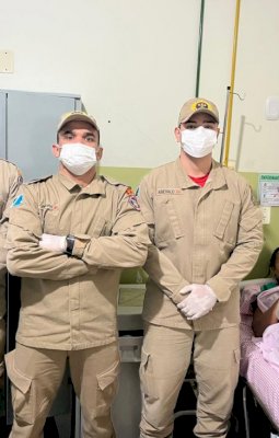 Ivinhema: Bombeiros realizam parto de emergência dentro da viatura e mãe e bebê passam bem