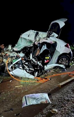 Homem de 38 anos e adolescente de 13 anos morreram em acidente na BR - 267