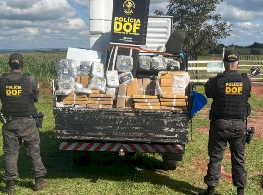 DOF apreende mais de meia tonelada de drogas escondidas em mudanças na MS -270