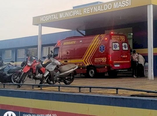 Ivinhema : Queda de motocicleta deixa duas pessoas feridas na manhã deste sábado