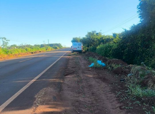 Ivinhema: Homem é encontrado morto na MS-141, próximo a uma farinheira