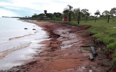 Danificado por fortes chuvas, balneário de Anaurilândia está interditado por tempo indeterminado