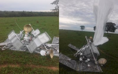 Satélite da Google cai em fazenda de Mato Grosso do Sul