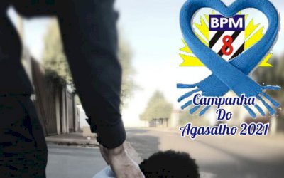 Policia Militar do 8º BPM lança a campanha do agasalho.