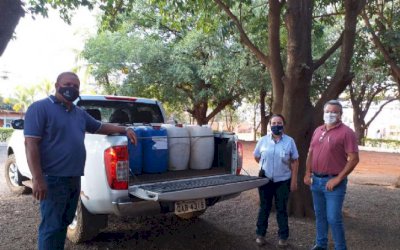 Alcoolvale doa 1,7 mil litros de álcool para instituições de saúde e segurança pública