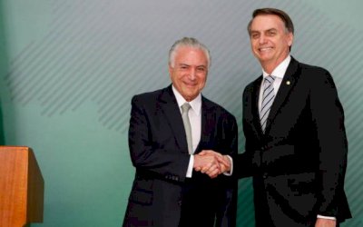 Após encontro com Temer, Bolsonaro fala em pacificação