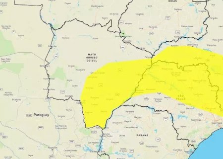 Inmet emite novo alerta de temporal em Ivinhema e mais 50 municípios de MS