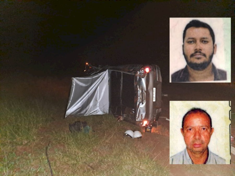 Pai e filho morrem em capotamento na BR - 060 outra vitima ficou ferida.