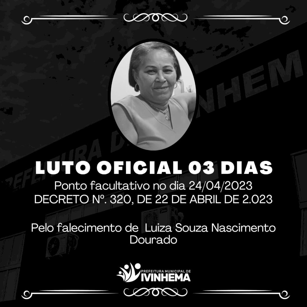 Nota de falecimento.