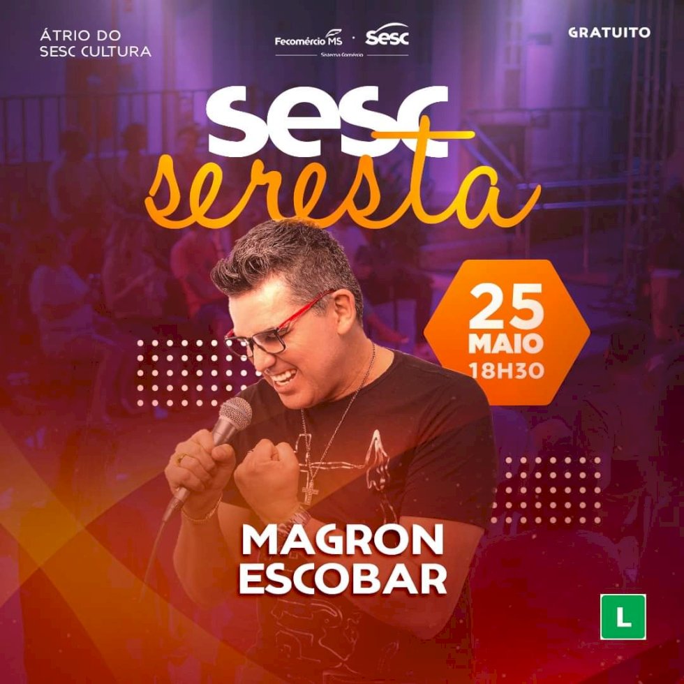 Magron Escobar estreia projeto Noite da Seresta 2023 do SESC Cultura.
