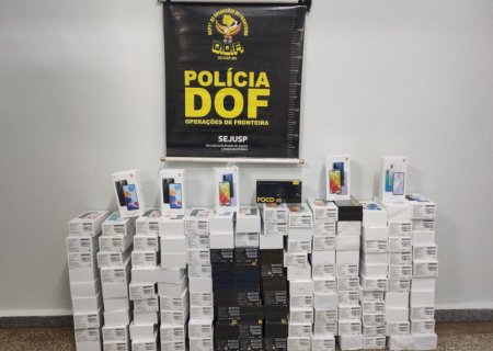 Mais de 100 aparelhos de telefone celular ilegais são apreendidos pelo DOF