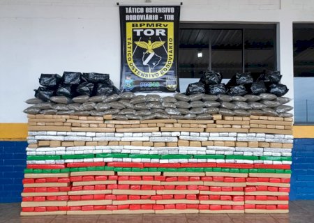 Polícia Militar Rodoviária prende indivíduo transportando carga de entorpecente.