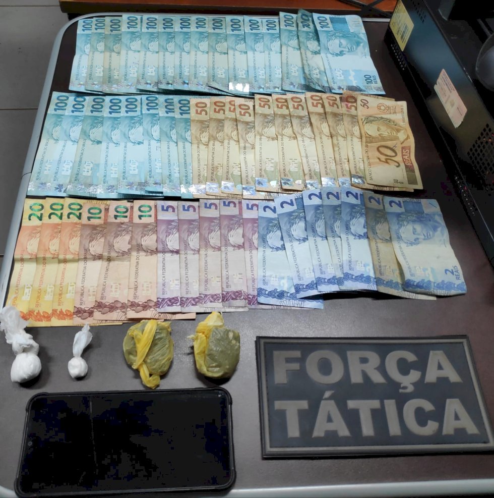 Ivinhema -Polícia Militar prende homem por tráfico de drogas.