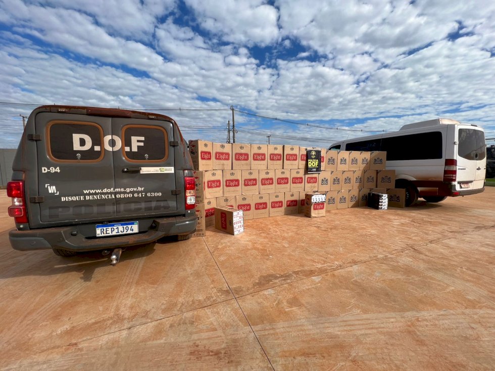 DOF apreende cigarro, veículo adulterado e recaptura foragido da justiça