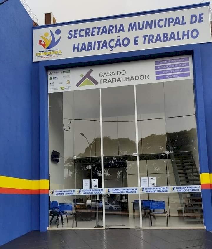 Secretaria de Habitação e Trabalho de Ivinhema divulga vagas de empregos