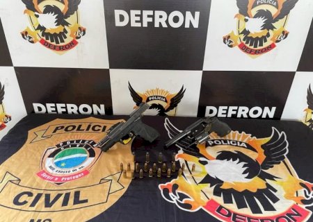 Polícia Civil apreende homem com armas de fogo em borracharia de Dourados