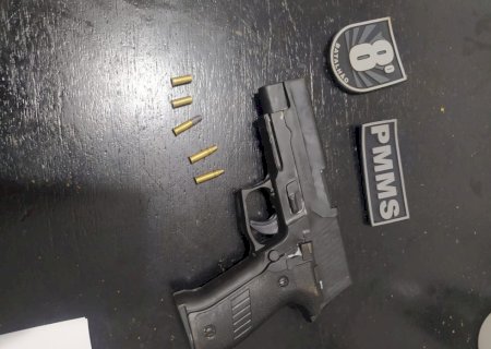 Angélica  - Polícia Militar prende jovens com munições, drogas e simulacro de arma de fogo.