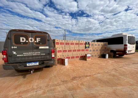 DOF apreende cigarro, veículo adulterado e recaptura foragido da justiça