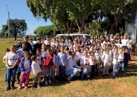 Polícia Militar realiza palestra sobre “Bullying e Violência” na Escola Municipal Delmiro S. Bonin no Assentamento Angico