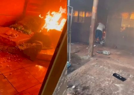 Homem incendeia casa do pai, invade unidade de saúde e ameaça matar servidores em MS
