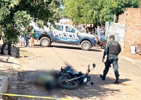 Agiota morre após ser baleado por atirador em motocicleta em Coxim