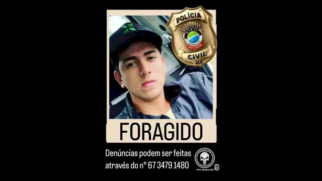 Polícia divulga cartaz com suspeito de esquartejar jogador.