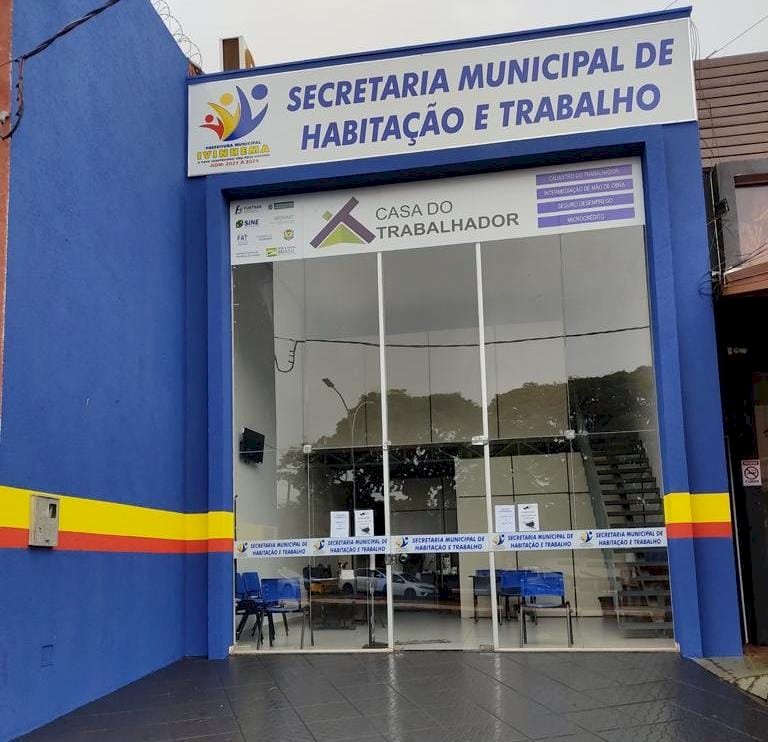Secretaria de Habitação e Trabalho de Ivinhema divulga vagas de empregos.