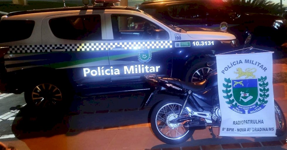 Polícia Militar conduz jovem para a delegacia por direção perigosa em Nova Andradina