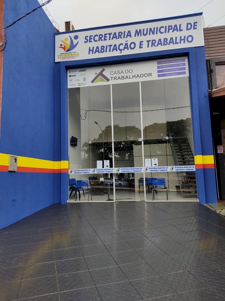 Secretaria de Habitação e Trabalho de Ivinhema divulga vagas de empregos.