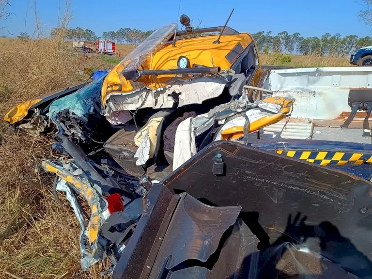 Acidente deixa Policial Rodoviário gravemente ferido entre Paranaíba e Inocência.