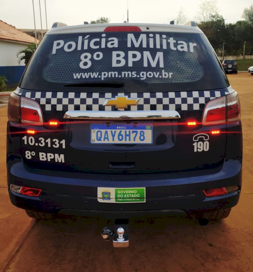 Polícia Militar conduz homem para a delegacia por violência doméstica em Nova Andradina