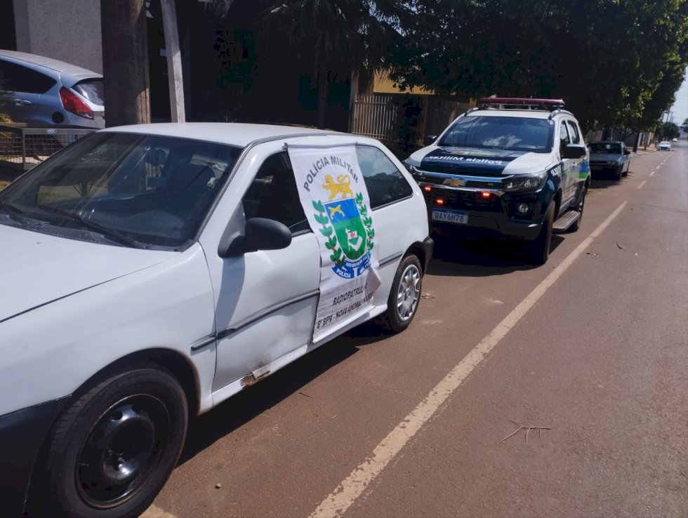 Polícia Militar recupera veículo furtado em Nova Andradina
