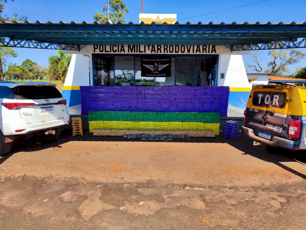 Polícia Militar Rodoviária apreende carga de mais de 2,7 toneladas de entorpecentes