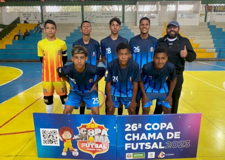Escolinha de Futsal Apefiv participa da Copa Chama 2023