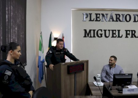Polícia Militar realiza a passagem de Comando do Grupamento  de Polícia Militar de Taquarussu.