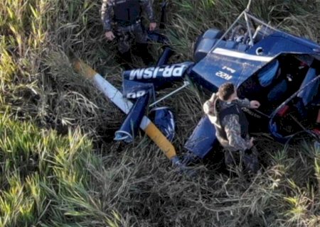 Helicóptero que saiu do PR com destino a Fátima do Sul cai no Parque Várzeas do Rio Ivinhema.