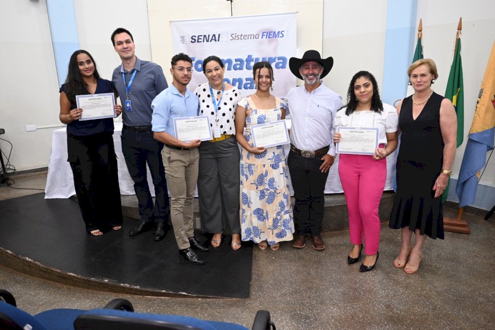 Senai de Ivinhema formou mais cinco turmas em cursos diversos.