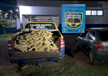 Polícia Militar Rodoviária prende casal por tráfico de drogas.
