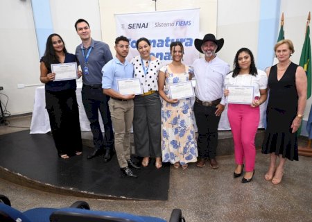 Senai de Ivinhema formou mais cinco turmas em cursos diversos.