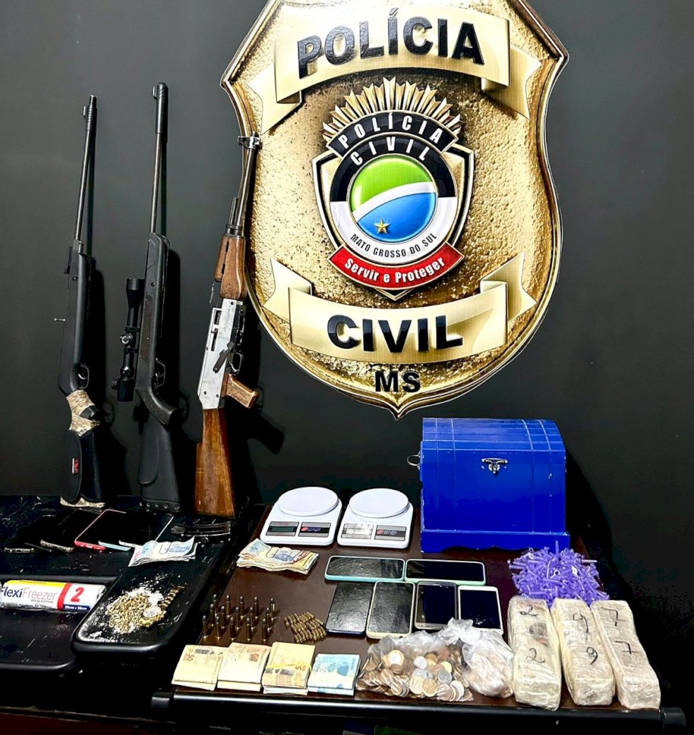 Polícia Civil desencadeia Operação Senes e prende sete membros de organização criminosa em Caarapó.