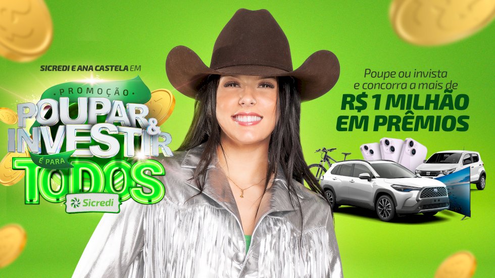 Campanha Poupar e Investir é para Todos da Sicredi Centro-Sul MS tem mais três sorteios em 2023