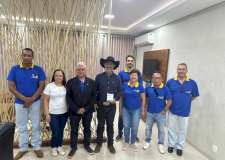 Prefeito de Ivinhema recepcionou Governado do Rotary Distrito  4470.