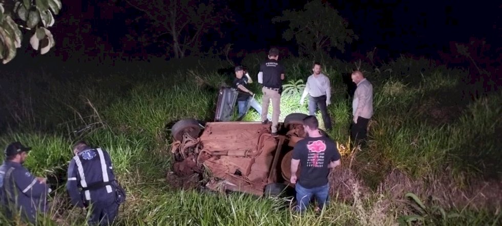 Homem de 48 anos morre em capotamento entre Itaporã e Montese