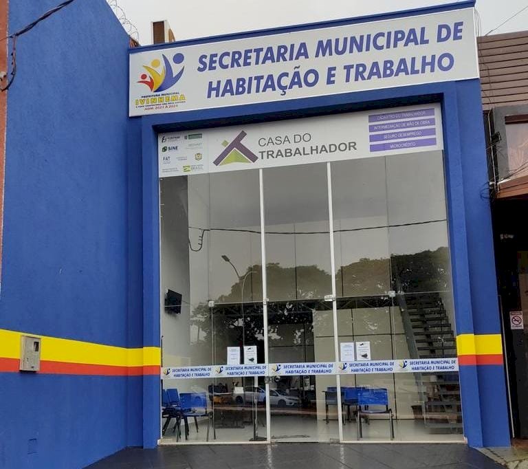 Secretaria de Habitação e Trabalho de Ivinhema divulga vagas de empregos