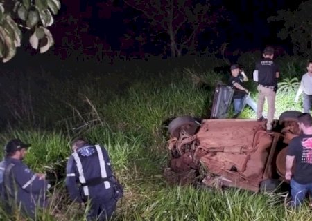 Homem de 48 anos morre em capotamento entre Itaporã e Montese