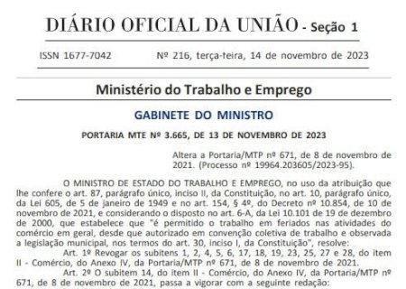 Portaria do Ministério do Trabalho fortalece convenções coletivas e beneficia trabalhadores do comércio