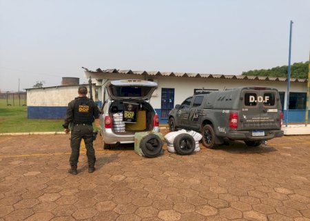 DOF apreende quase R$ 100 mil materiais de descaminho que seguiam para Campo Grande